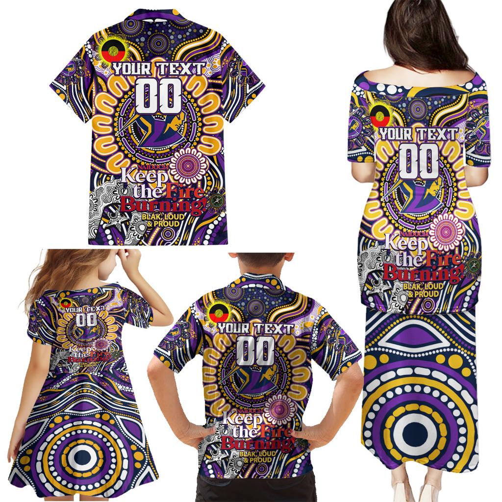 Custom NAIDOC Week 2024 Storm Family Matching Puletasi and Hawaiian Shirt Mascot Rugby