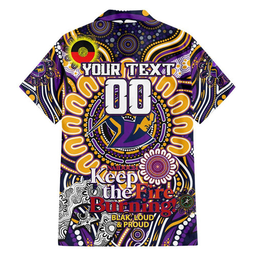 Custom NAIDOC Week 2024 Storm Family Matching Short Sleeve Bodycon Dress and Hawaiian Shirt Mascot Rugby