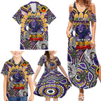 Custom NAIDOC Week 2024 Storm Family Matching Summer Maxi Dress and Hawaiian Shirt Mascot Rugby