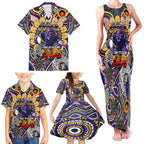 Custom NAIDOC Week 2024 Storm Family Matching Tank Maxi Dress and Hawaiian Shirt Mascot Rugby