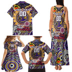 Custom NAIDOC Week 2024 Storm Family Matching Tank Maxi Dress and Hawaiian Shirt Mascot Rugby