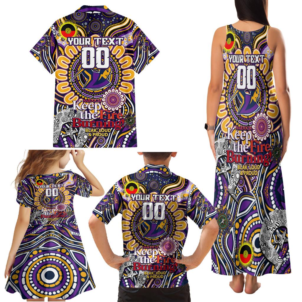 Custom NAIDOC Week 2024 Storm Family Matching Tank Maxi Dress and Hawaiian Shirt Mascot Rugby