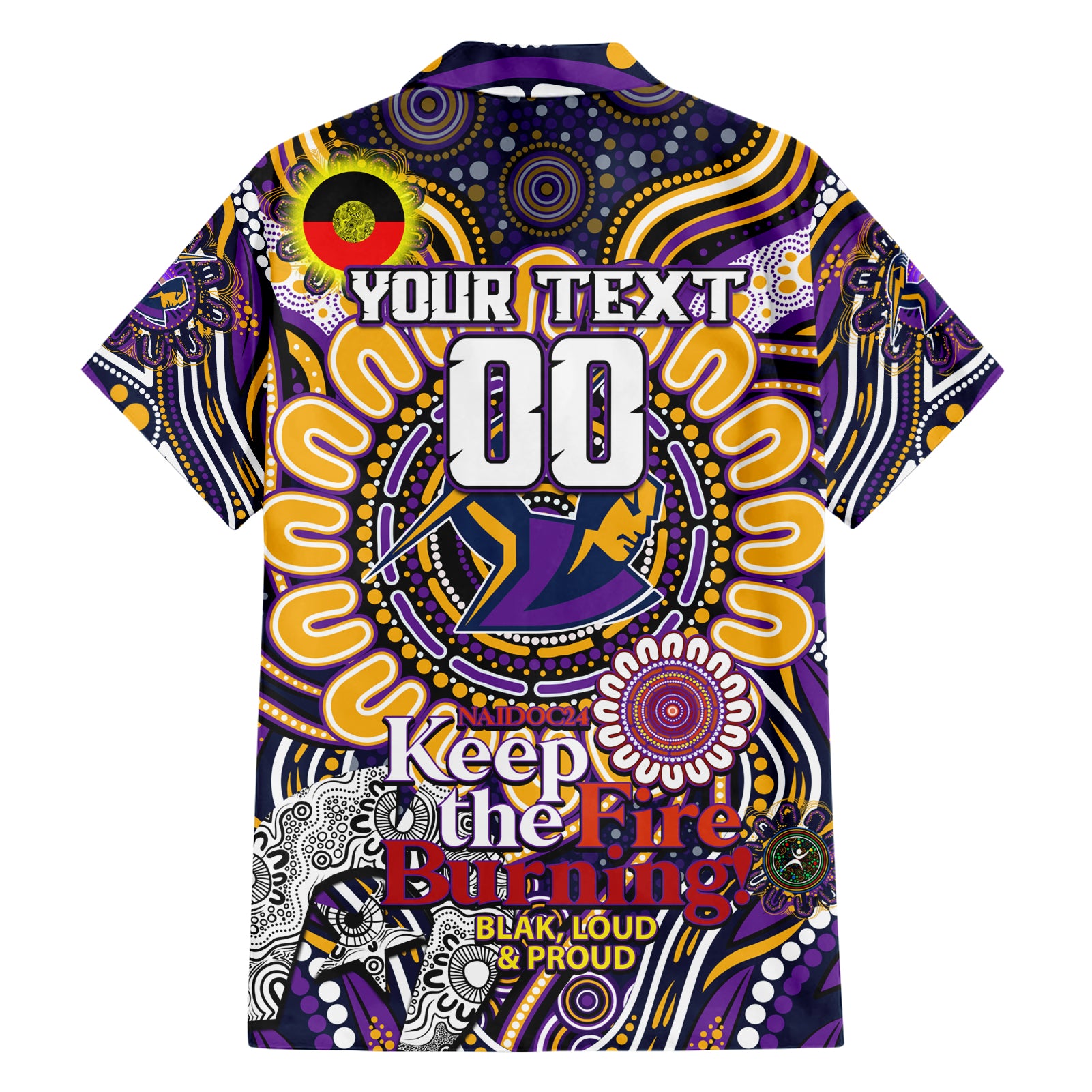 Custom NAIDOC Week 2024 Storm Hawaiian Shirt Mascot Rugby