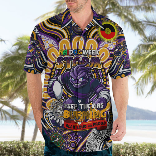 Custom NAIDOC Week 2024 Storm Hawaiian Shirt Mascot Rugby