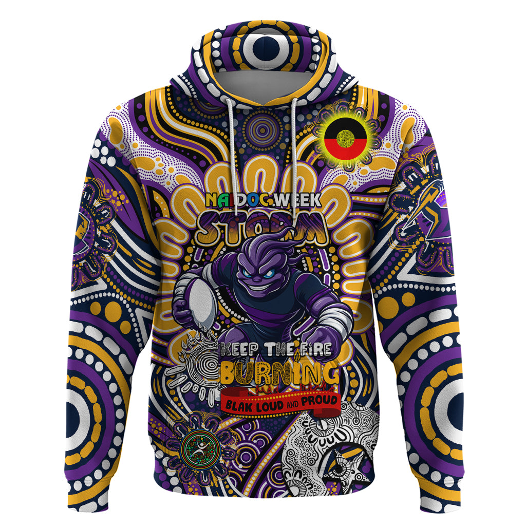 Custom NAIDOC Week 2024 Storm Hoodie Mascot Rugby