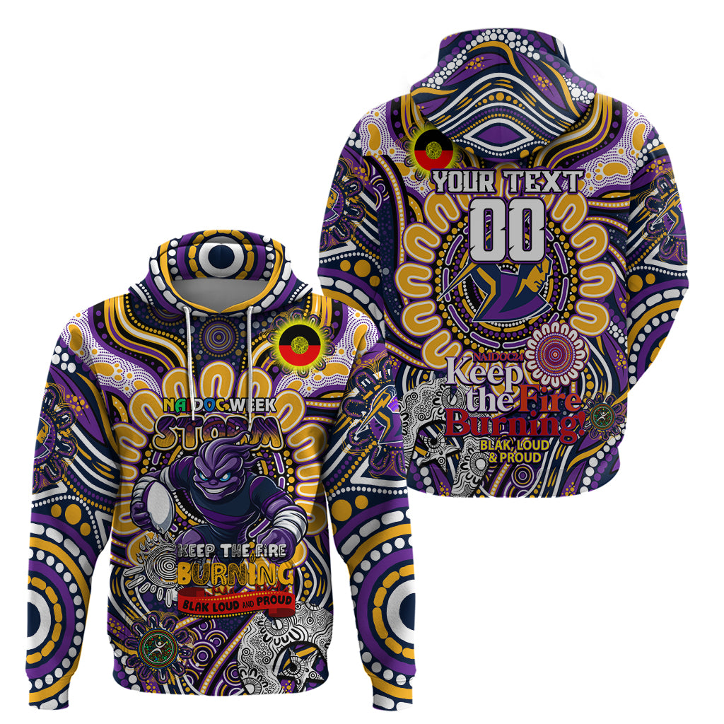 Custom NAIDOC Week 2024 Storm Hoodie Mascot Rugby