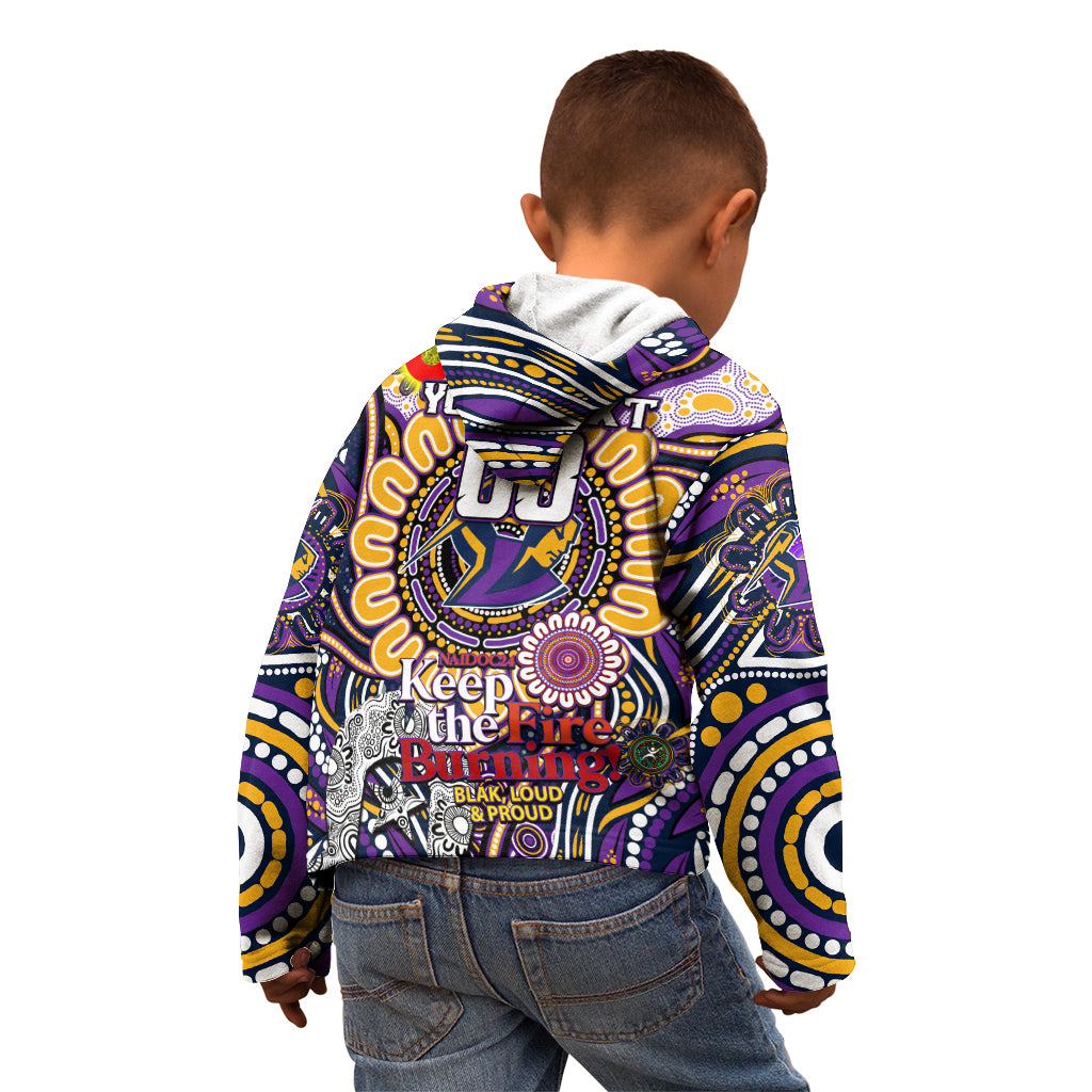 Custom NAIDOC Week 2024 Storm Kid Hoodie Mascot Rugby