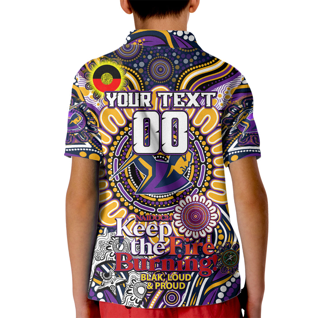 Custom NAIDOC Week 2024 Storm Kid Polo Shirt Mascot Rugby