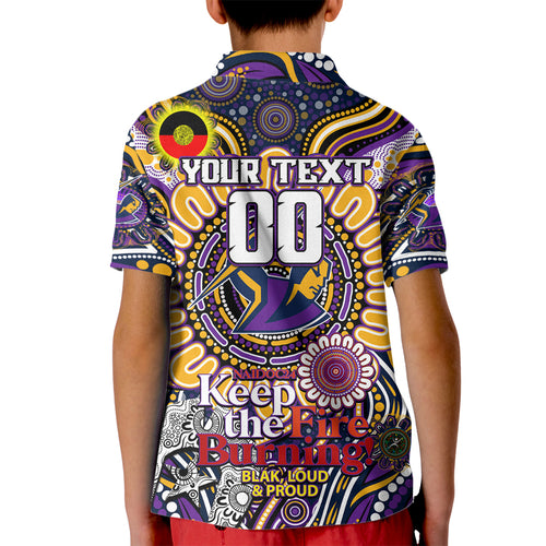 Custom NAIDOC Week 2024 Storm Kid Polo Shirt Mascot Rugby
