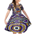 Custom NAIDOC Week 2024 Storm Kid Short Sleeve Dress Mascot Rugby