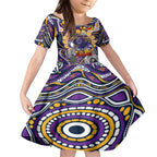 Custom NAIDOC Week 2024 Storm Kid Short Sleeve Dress Mascot Rugby