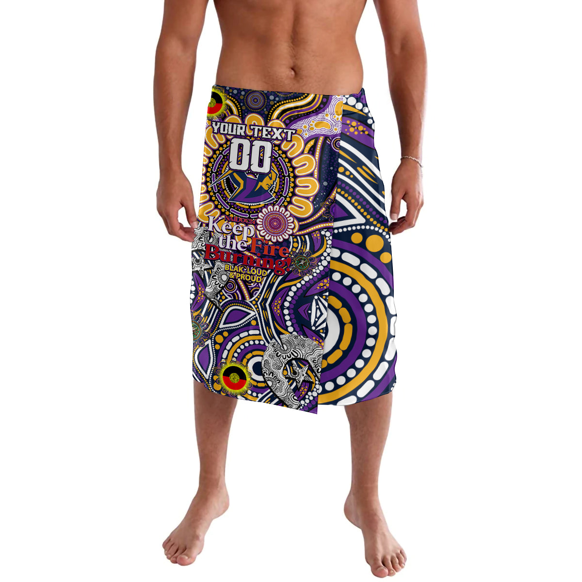 Custom NAIDOC Week 2024 Storm Lavalava Mascot Rugby