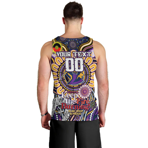 Custom NAIDOC Week 2024 Storm Men Tank Top Mascot Rugby