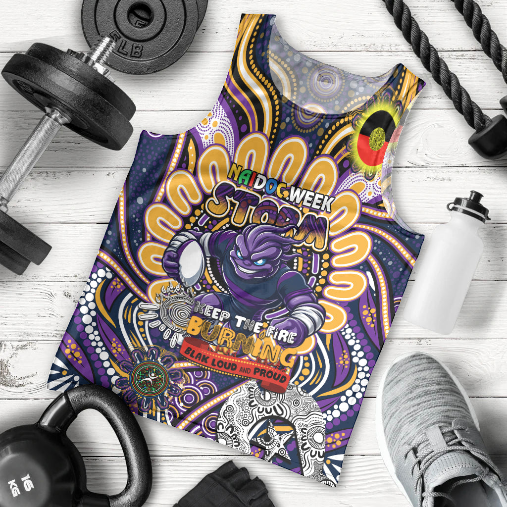 Custom NAIDOC Week 2024 Storm Men Tank Top Mascot Rugby