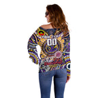Custom NAIDOC Week 2024 Storm Off Shoulder Sweater Mascot Rugby