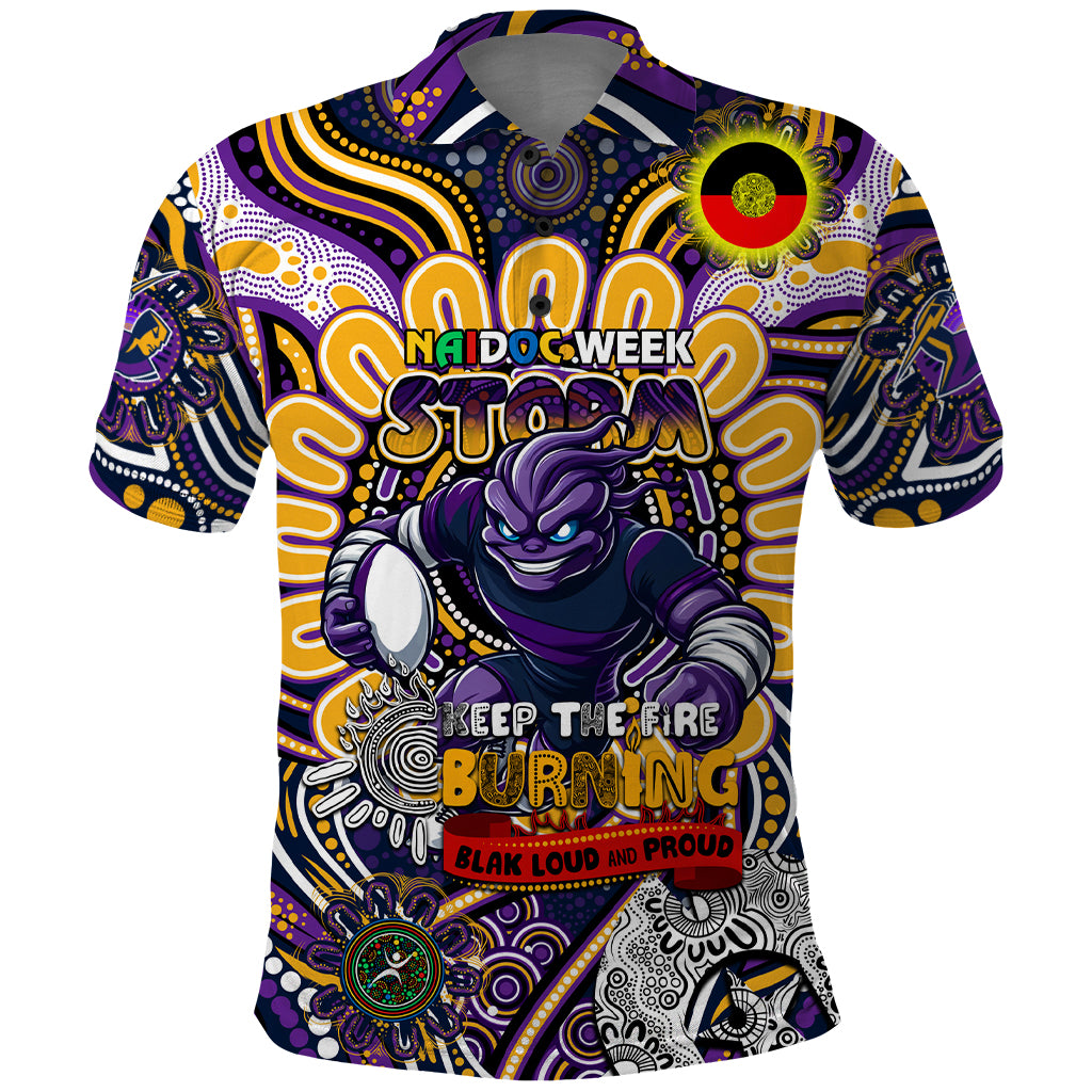Custom NAIDOC Week 2024 Storm Polo Shirt Mascot Rugby