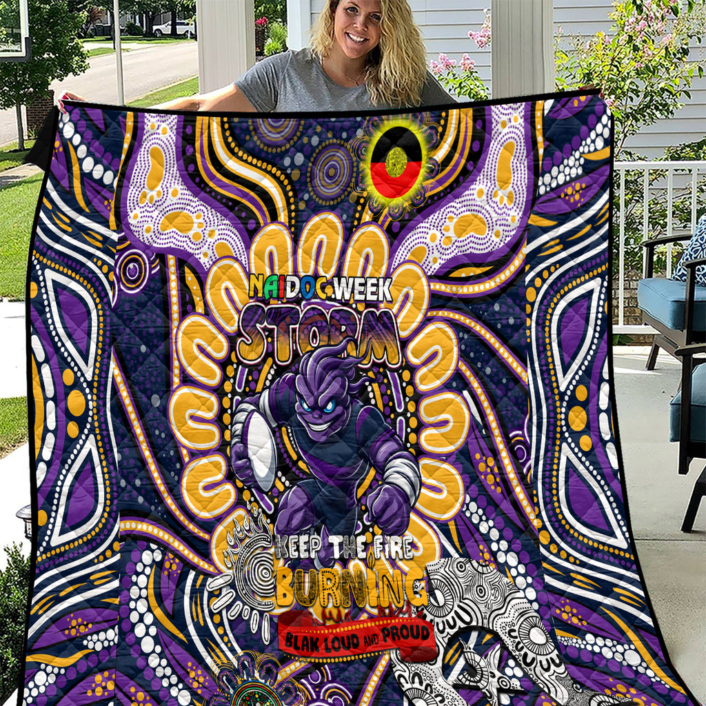 NAIDOC Week 2024 Storm Quilt Mascot Rugby