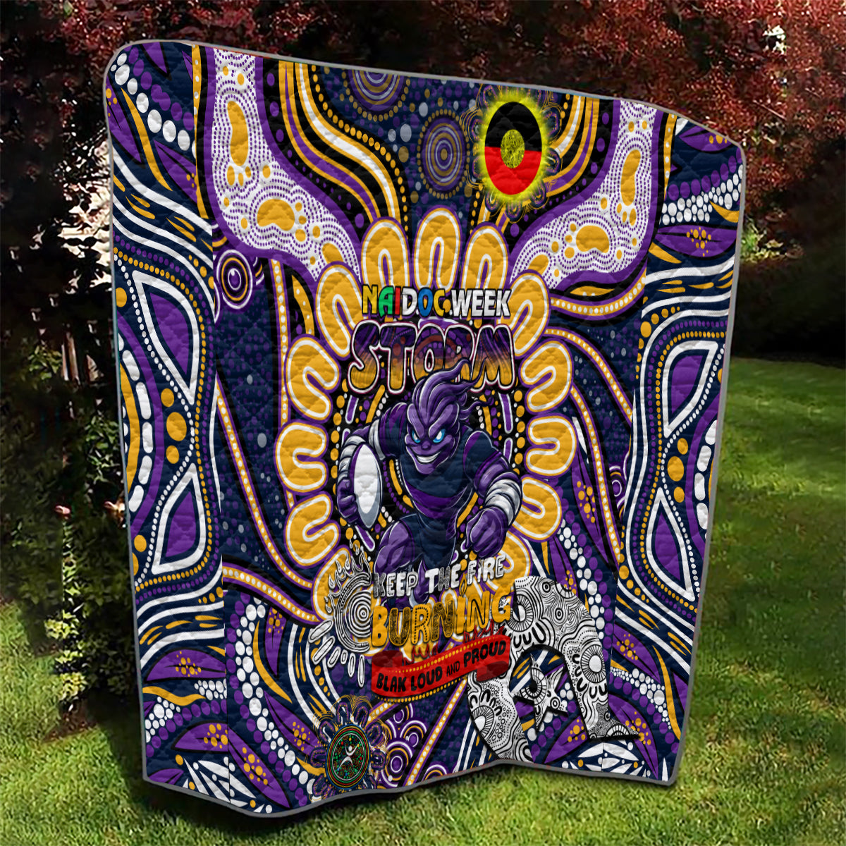 NAIDOC Week 2024 Storm Quilt Mascot Rugby