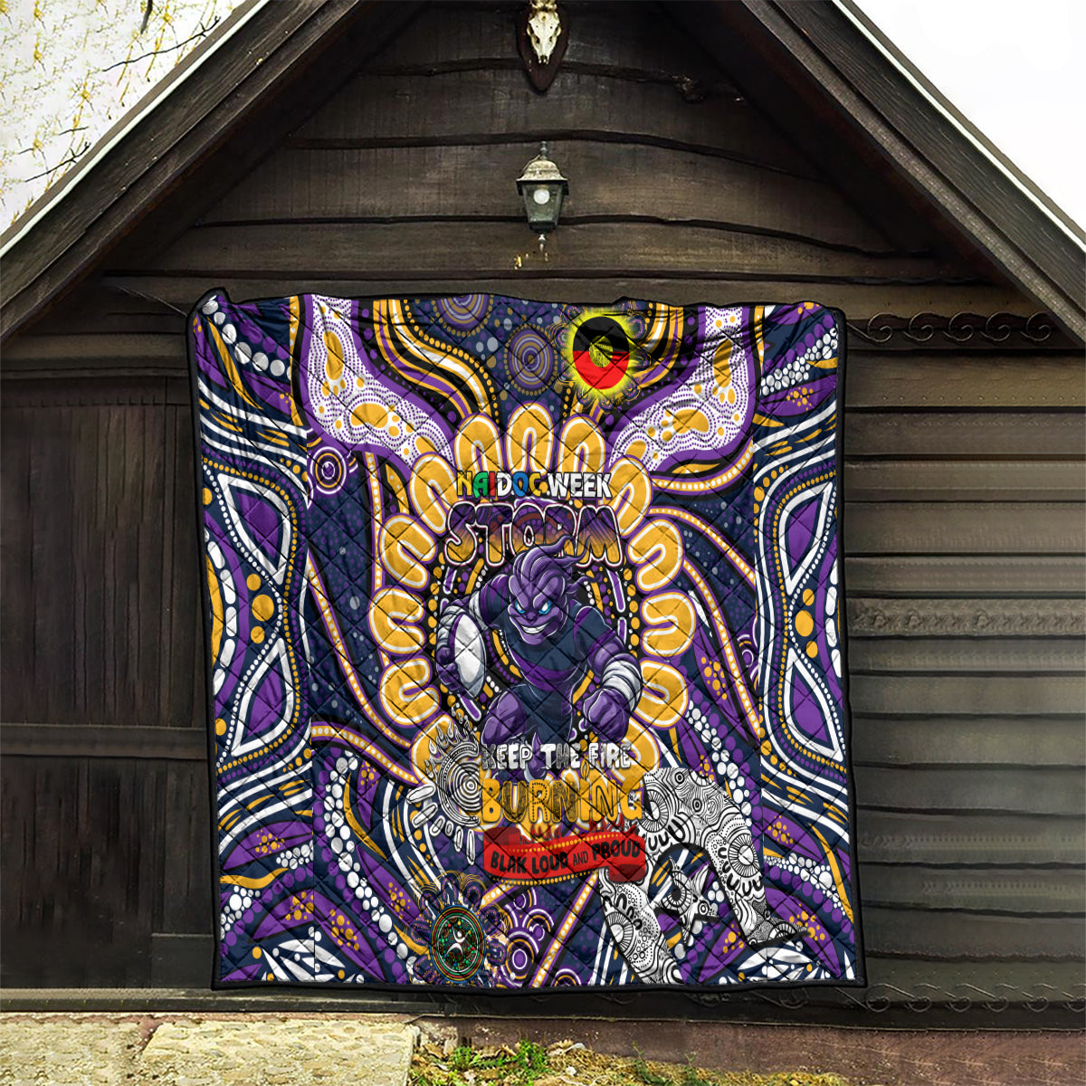 NAIDOC Week 2024 Storm Quilt Mascot Rugby