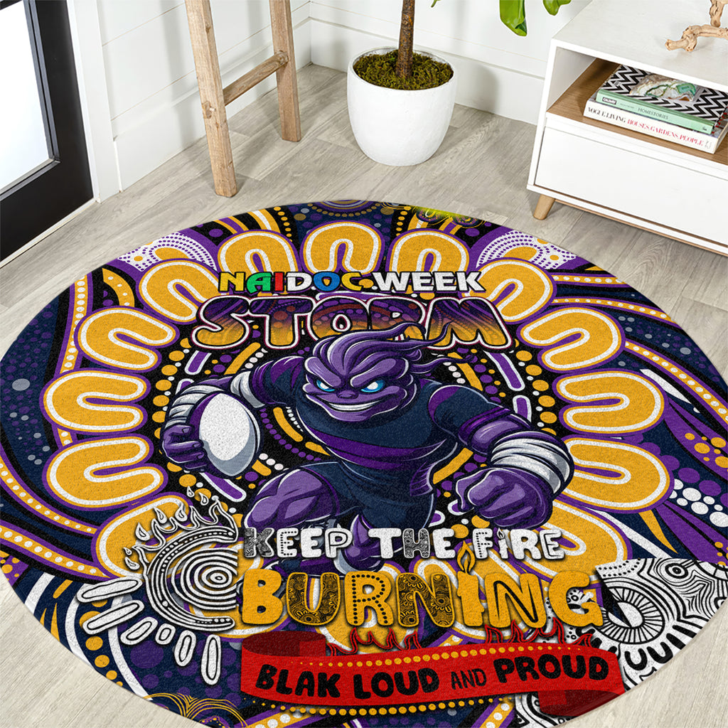 NAIDOC Week 2024 Storm Round Carpet Mascot Rugby