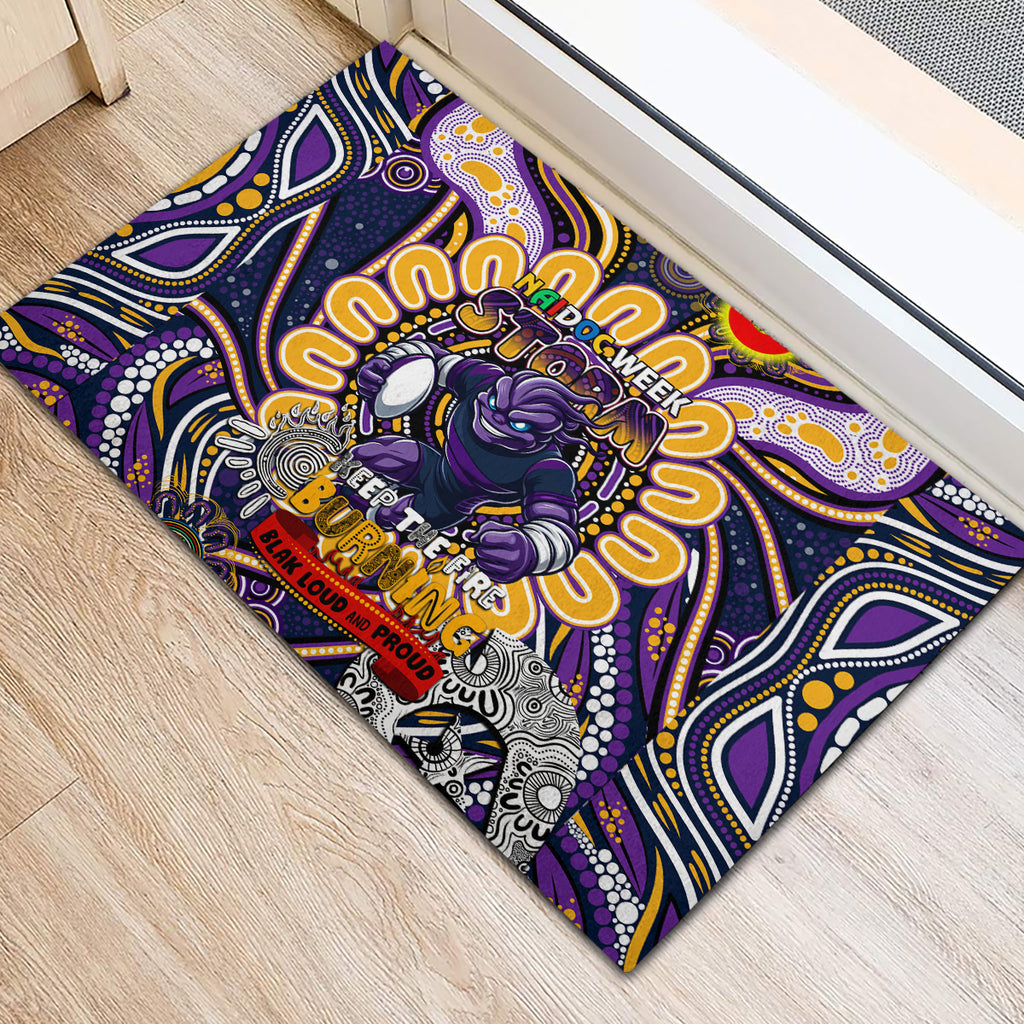 NAIDOC Week 2024 Storm Rubber Doormat Mascot Rugby