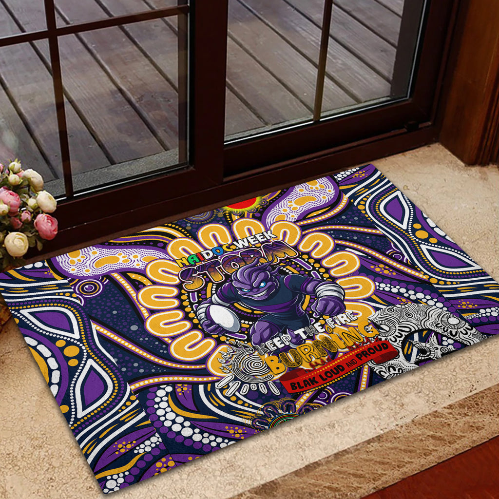 NAIDOC Week 2024 Storm Rubber Doormat Mascot Rugby