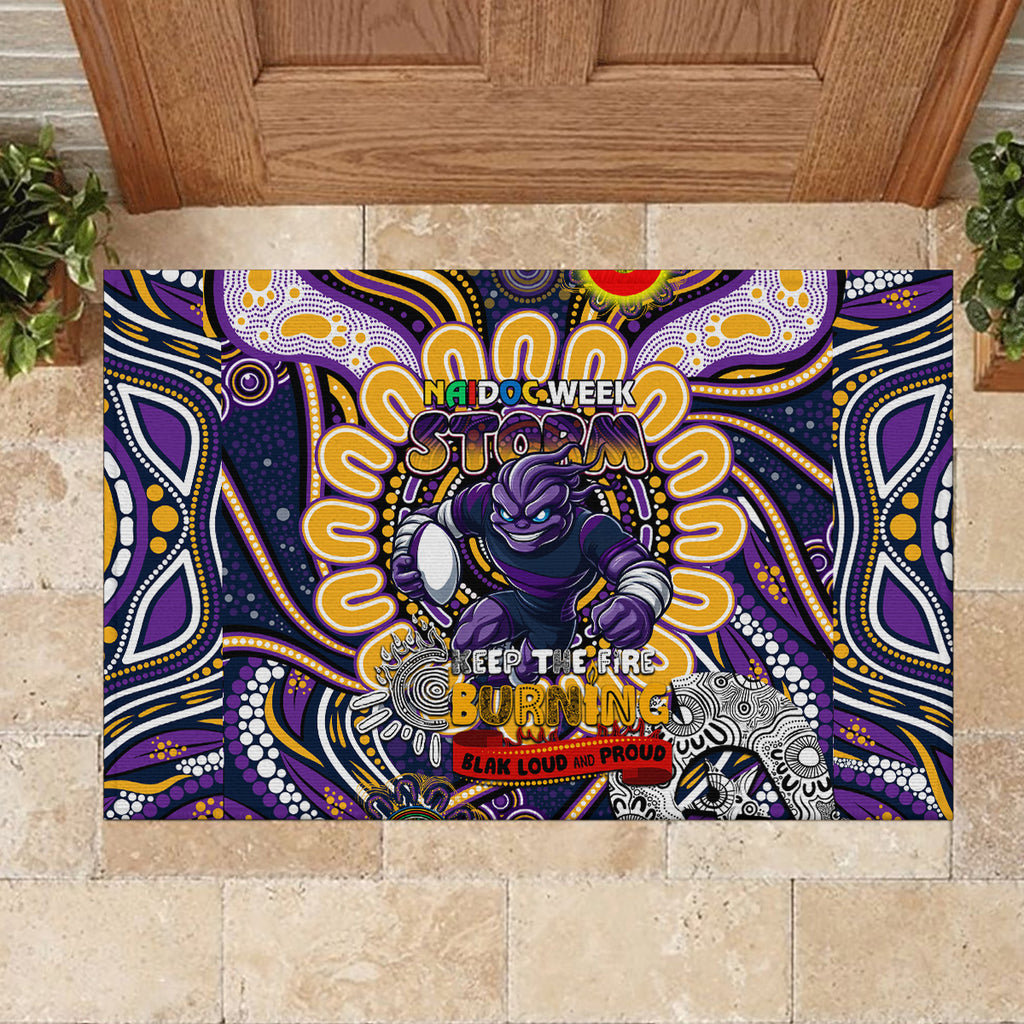 NAIDOC Week 2024 Storm Rubber Doormat Mascot Rugby