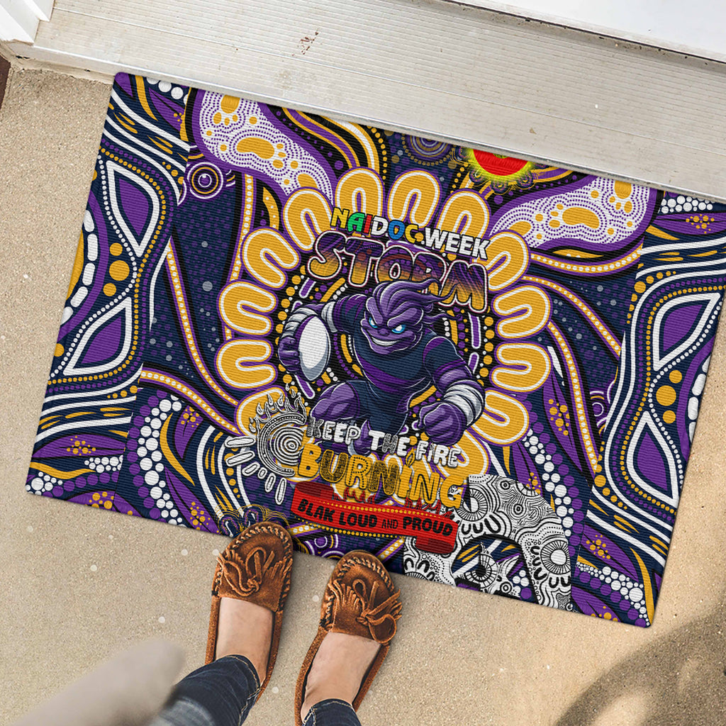 NAIDOC Week 2024 Storm Rubber Doormat Mascot Rugby