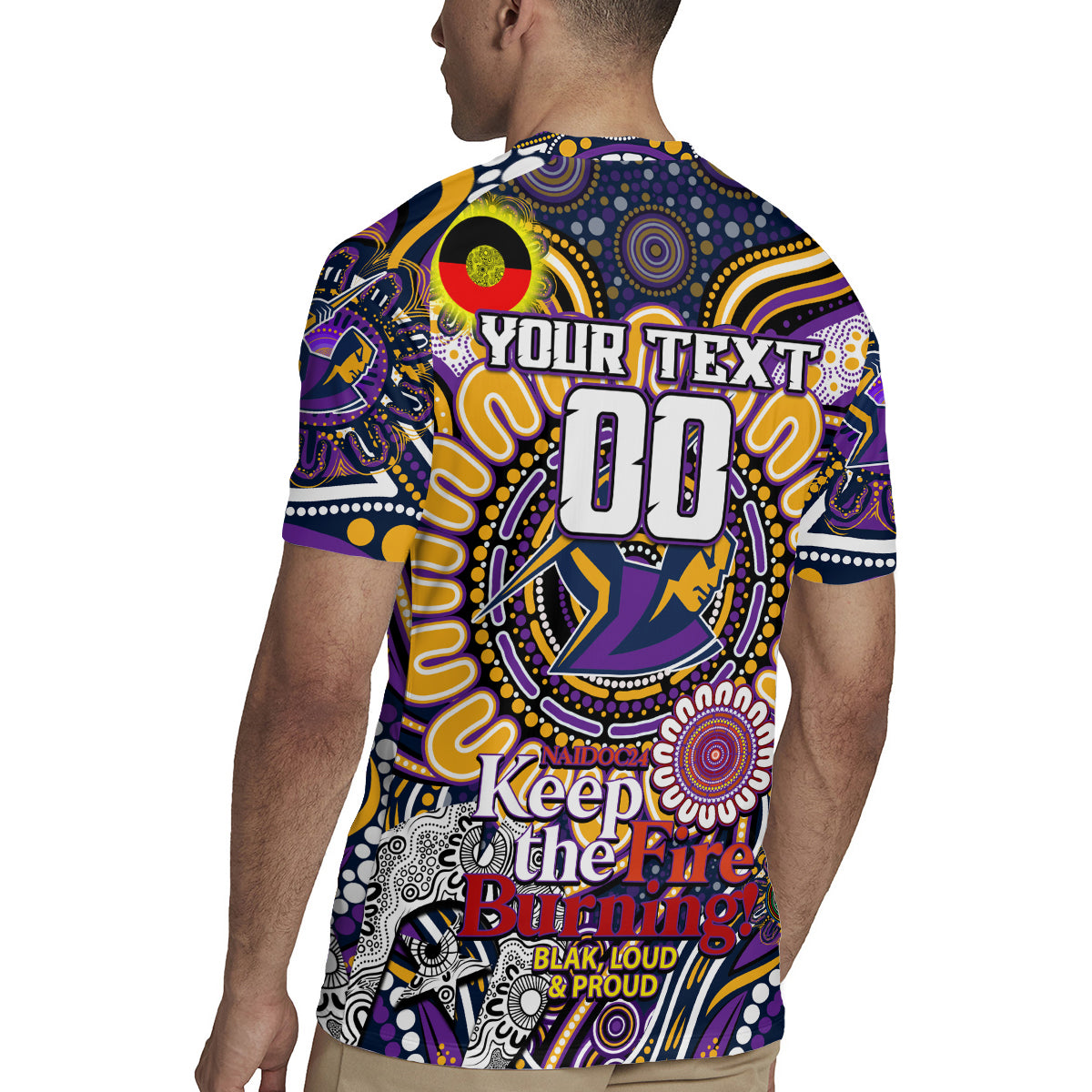 Custom NAIDOC Week 2024 Storm Rugby Jersey Mascot Rugby