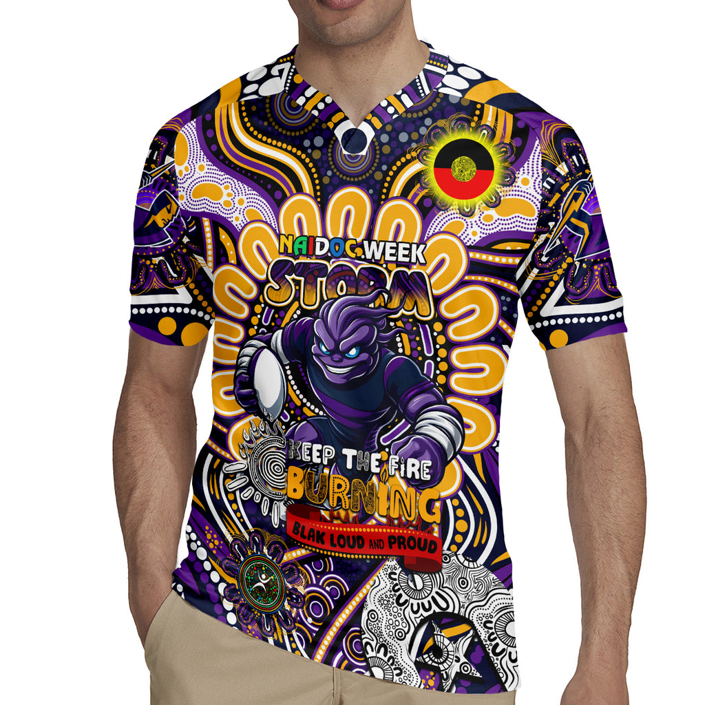 Custom NAIDOC Week 2024 Storm Rugby Jersey Mascot Rugby