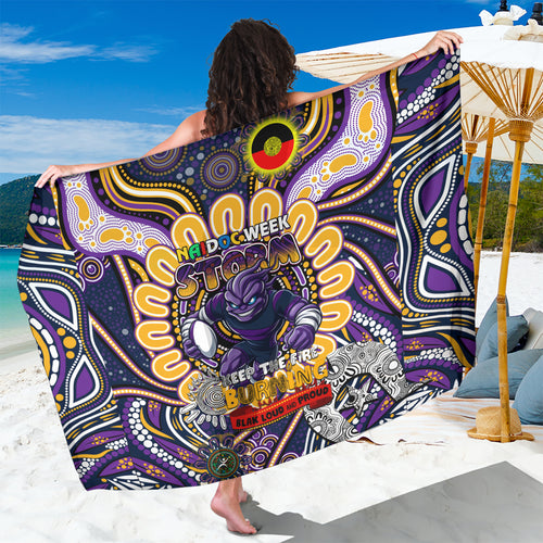 NAIDOC Week 2024 Storm Sarong Mascot Rugby