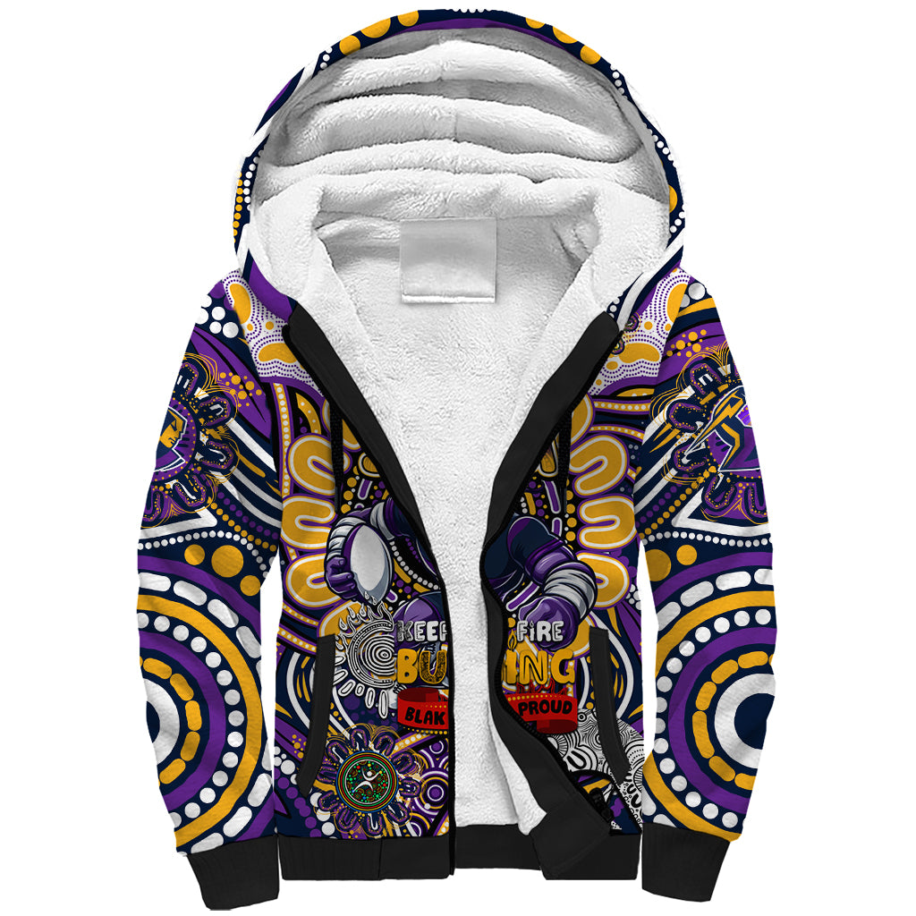 Custom NAIDOC Week 2024 Storm Sherpa Hoodie Mascot Rugby