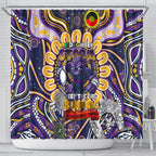 NAIDOC Week 2024 Storm Shower Curtain Mascot Rugby