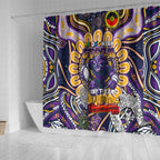NAIDOC Week 2024 Storm Shower Curtain Mascot Rugby