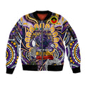 Custom NAIDOC Week 2024 Storm Sleeve Zip Bomber Jacket Mascot Rugby