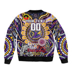 Custom NAIDOC Week 2024 Storm Sleeve Zip Bomber Jacket Mascot Rugby
