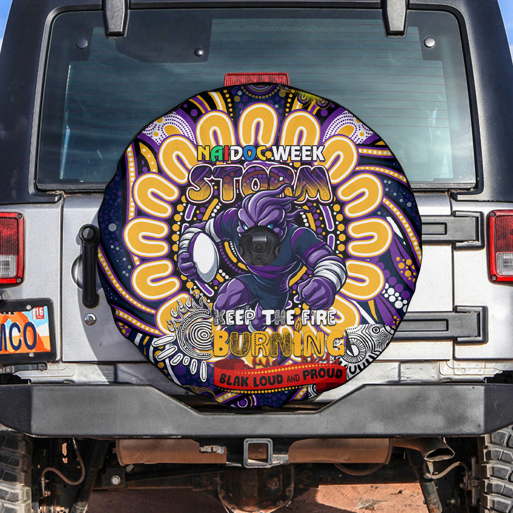 NAIDOC Week 2024 Storm Spare Tire Cover Mascot Rugby