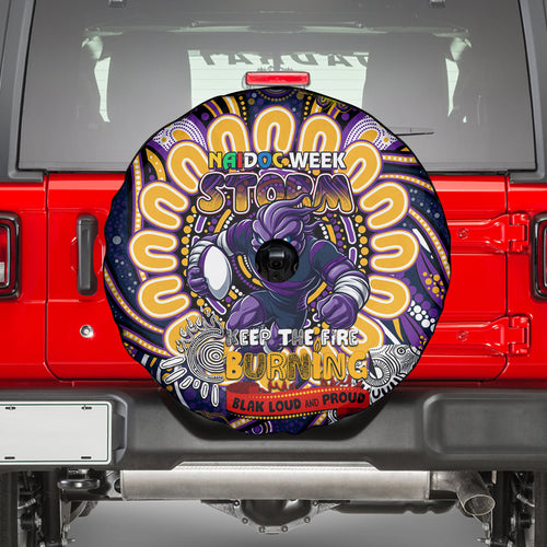 NAIDOC Week 2024 Storm Spare Tire Cover Mascot Rugby