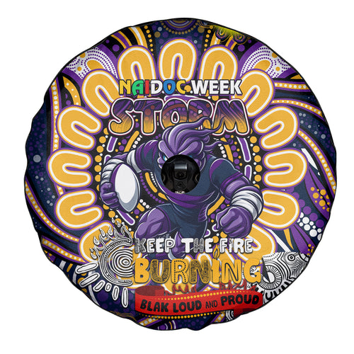 NAIDOC Week 2024 Storm Spare Tire Cover Mascot Rugby