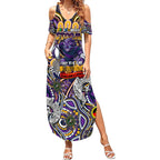 Custom NAIDOC Week 2024 Storm Summer Maxi Dress Mascot Rugby