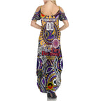 Custom NAIDOC Week 2024 Storm Summer Maxi Dress Mascot Rugby