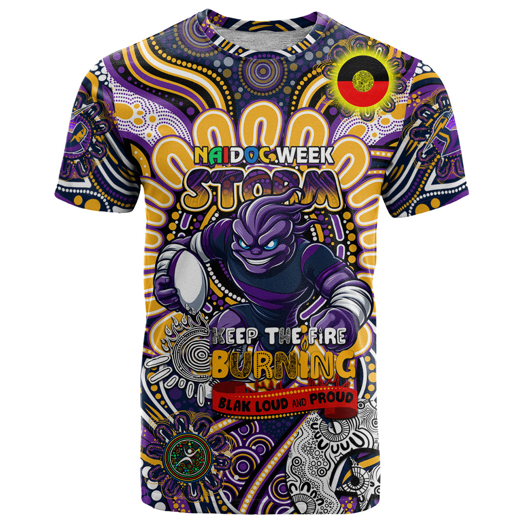 Custom NAIDOC Week 2024 Storm T Shirt Mascot Rugby