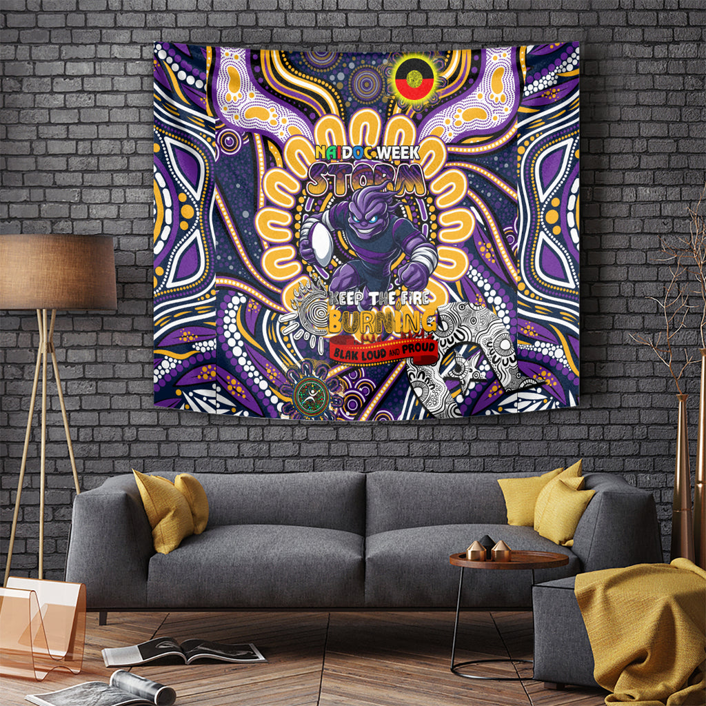 NAIDOC Week 2024 Storm Tapestry Mascot Rugby