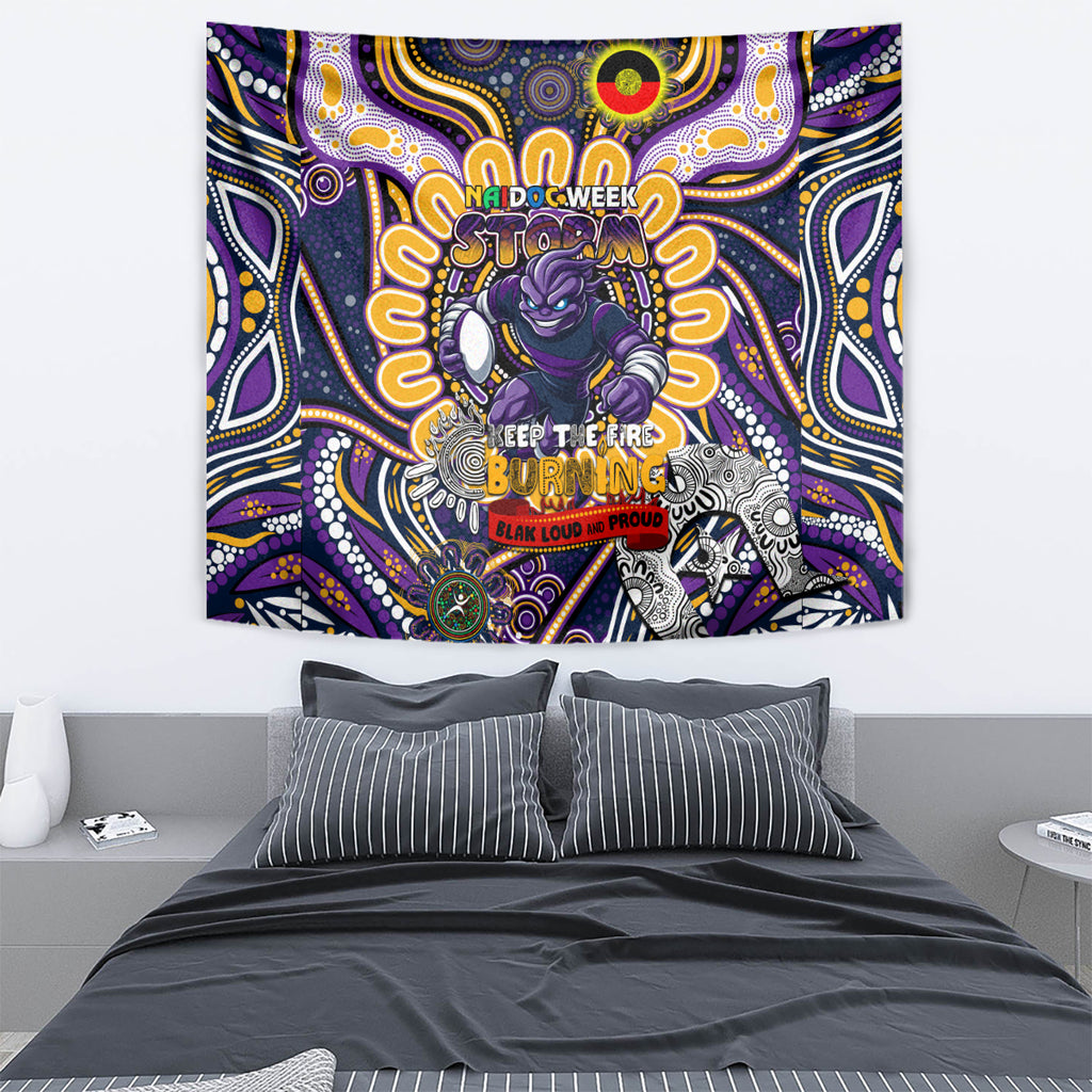 NAIDOC Week 2024 Storm Tapestry Mascot Rugby