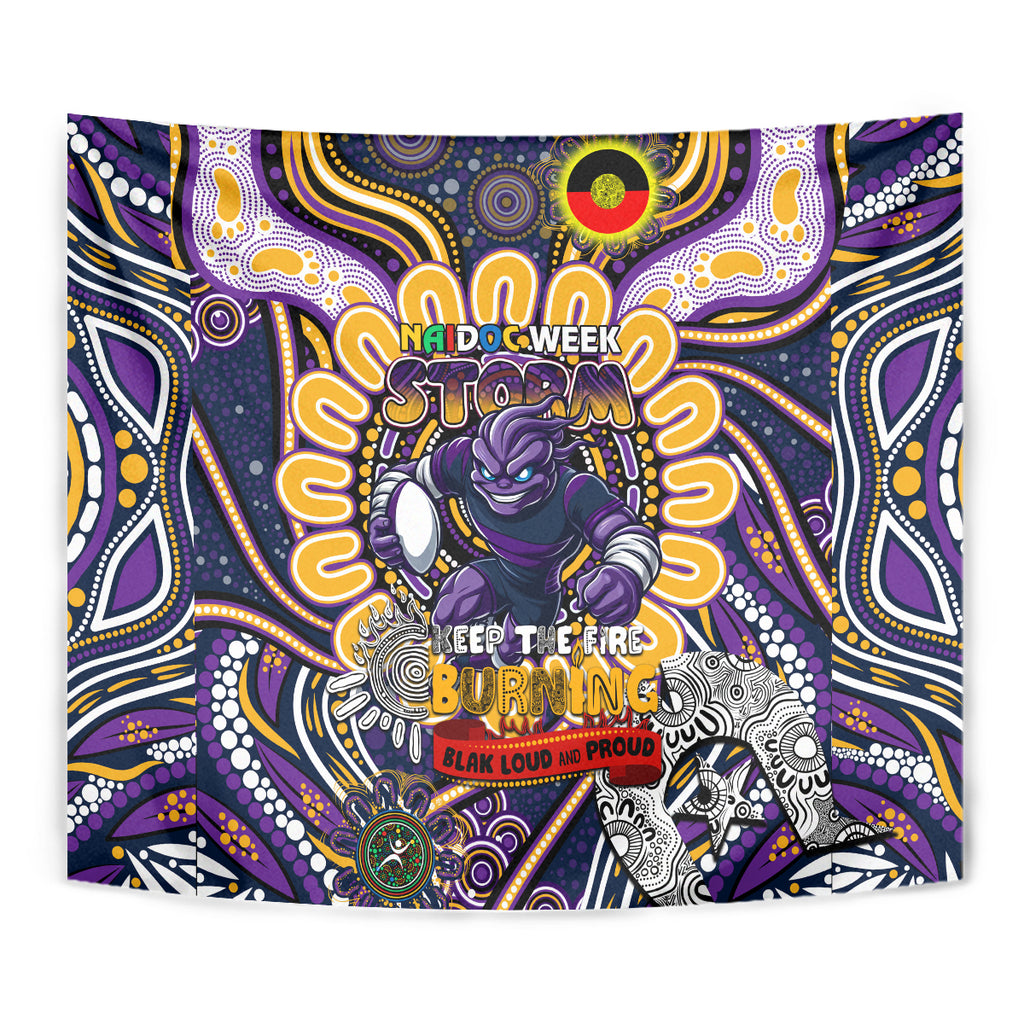 NAIDOC Week 2024 Storm Tapestry Mascot Rugby