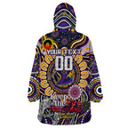 Custom NAIDOC Week 2024 Storm Wearable Blanket Hoodie Mascot Rugby