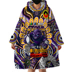 Custom NAIDOC Week 2024 Storm Wearable Blanket Hoodie Mascot Rugby
