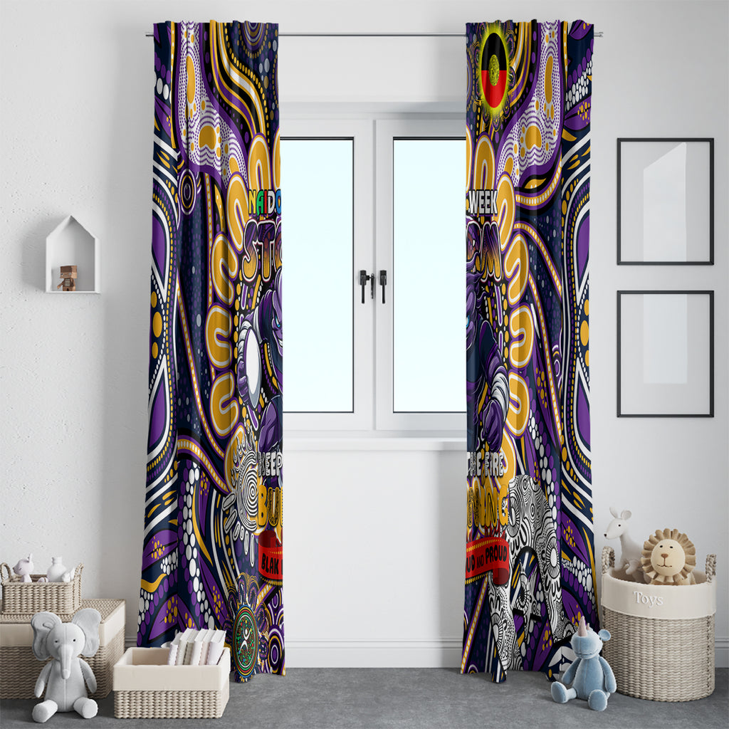 NAIDOC Week 2024 Storm Window Curtain Mascot Rugby