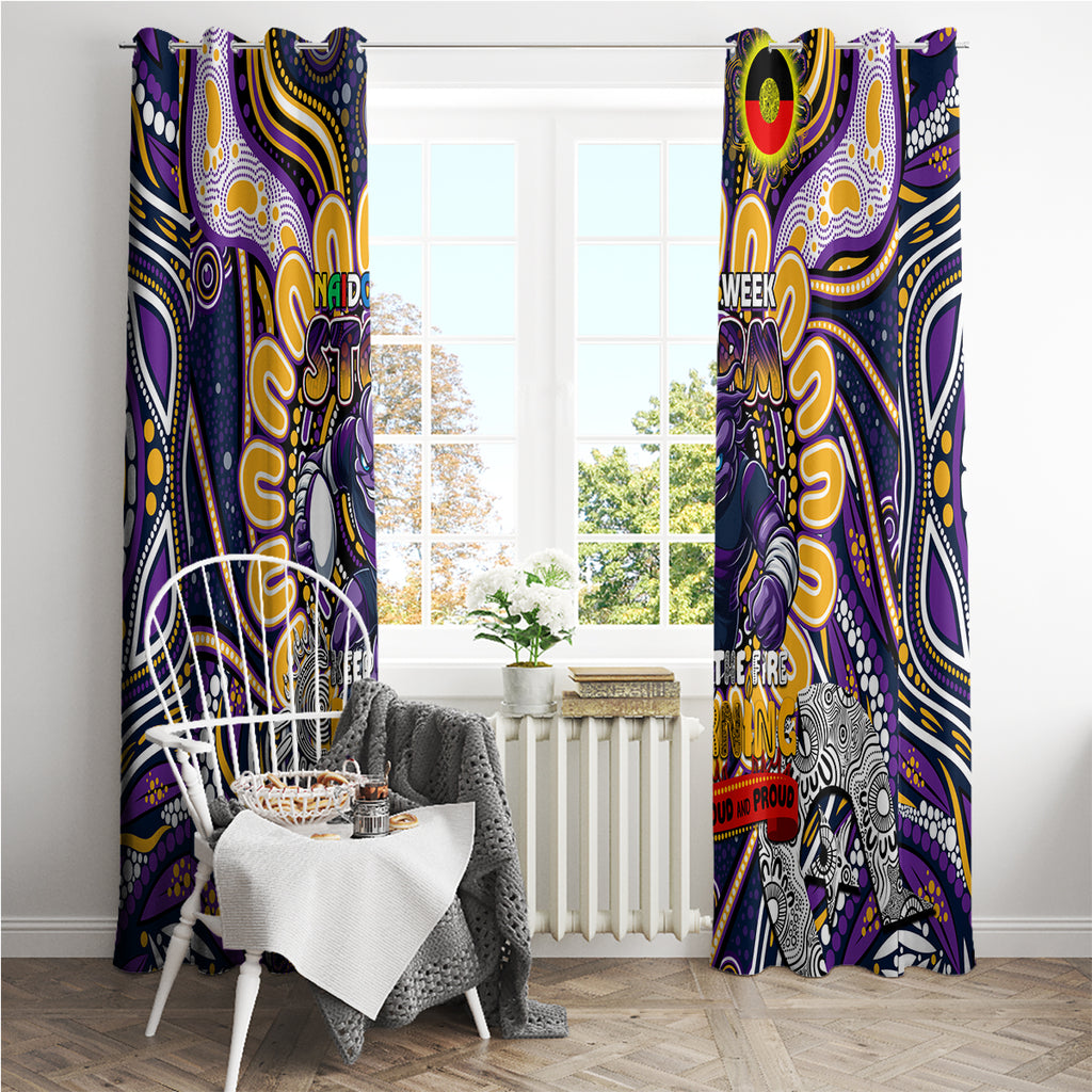 NAIDOC Week 2024 Storm Window Curtain Mascot Rugby