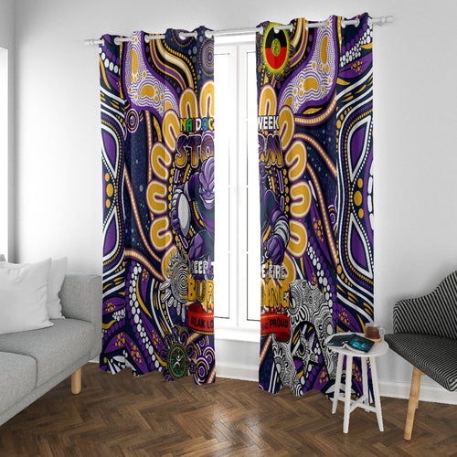 NAIDOC Week 2024 Storm Window Curtain Mascot Rugby
